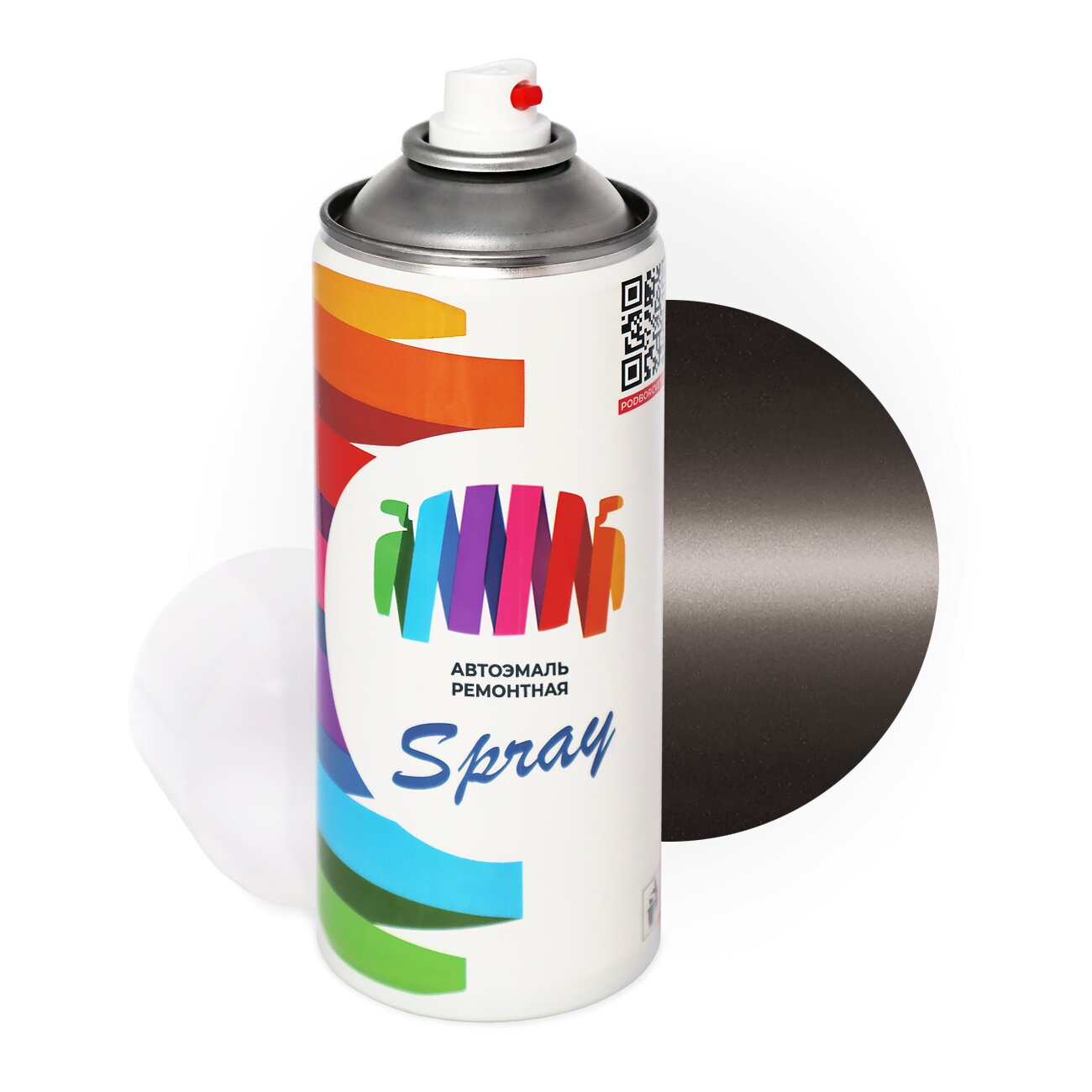 Аэрозольная краска для Toyota (Тойота) «Greyish Brown», код цвета 4J2 (коричнево-серый), базовая автоэмаль, баллончик 520 мл.