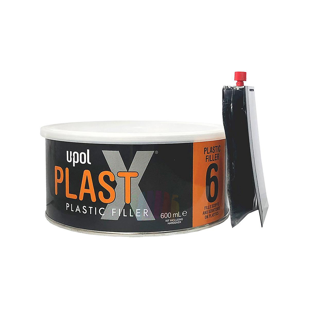 U-POL PLAS/6 Plast X 6 Plastic Filler Шпатлевка для пластика эластичная 600 мл.