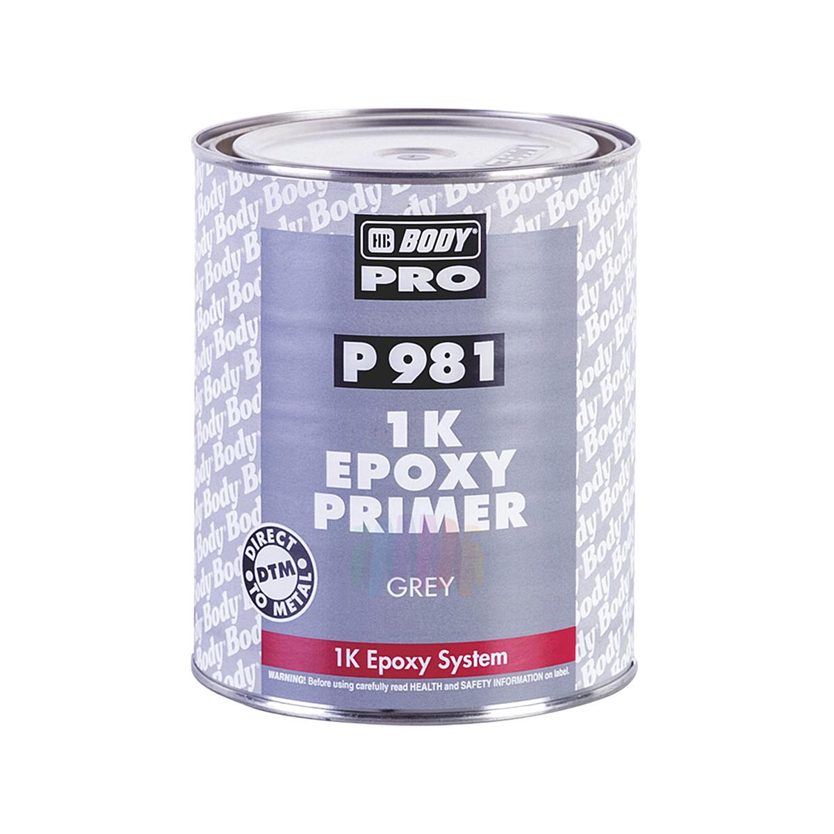 BODY P 981 1K Epoxy Primer Антикоррозийный эпоксидный автомобильный грунт, мокрый по мокрому, на металл 1 л.