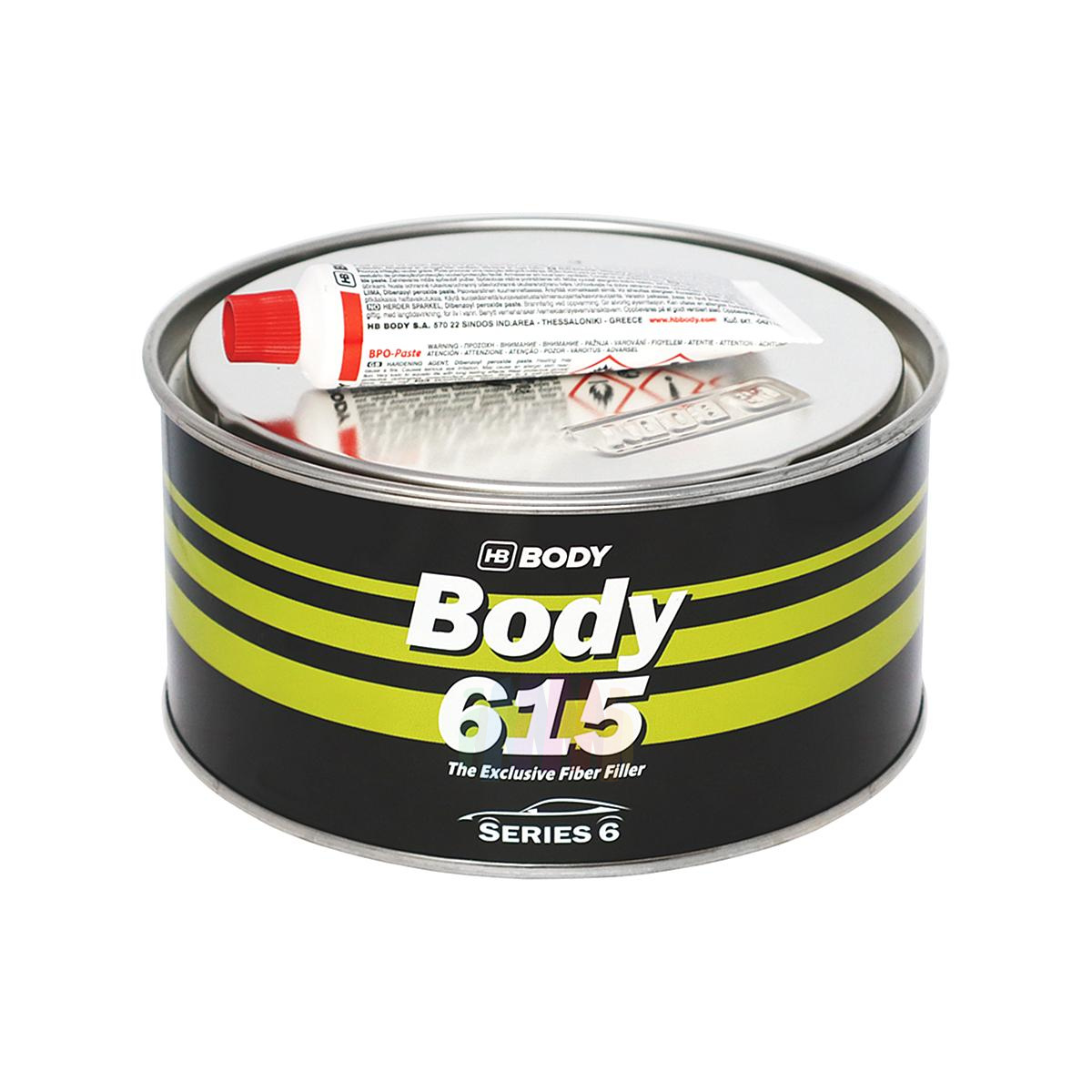 HB BODY 615 Fiber Автомобильная наполняющая высокопрочная шпатлевка со стекловолокном 1,8 кг.