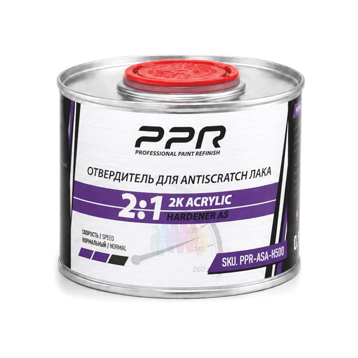 Глянцевый акриловый лак против царапин PPR 2K ANTISCRATCH 1 л. с отвердителем 0,5 л. 5