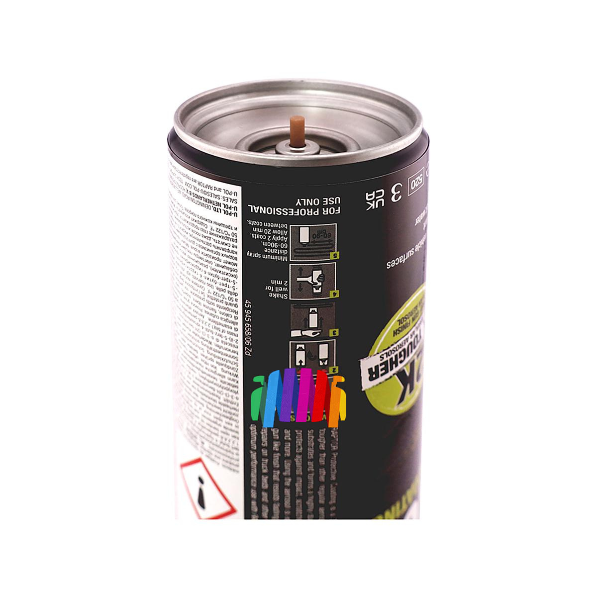 Защитное покрытие U-POL RLB/AL Raptor Black Protective Coating 2K черное аэрозоль 400 мл.