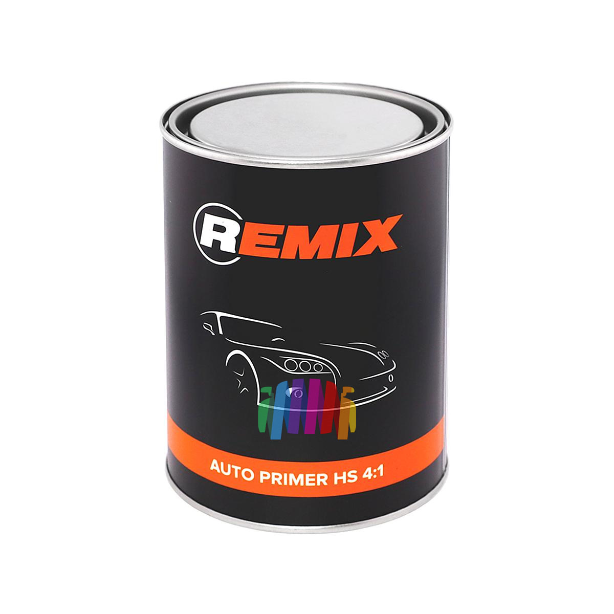 Грунт акриловый автомобильный Remix 2K Auto Primer HS 4:1 серый 0,8 л. + с отвердителем 0,2 л. 3