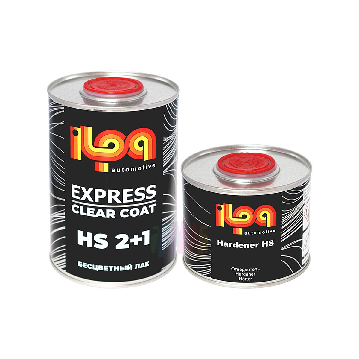 ILPA Express 2+1 НS Быстрый автомобильный лак 1 л. с отвердителем 0,5 л.