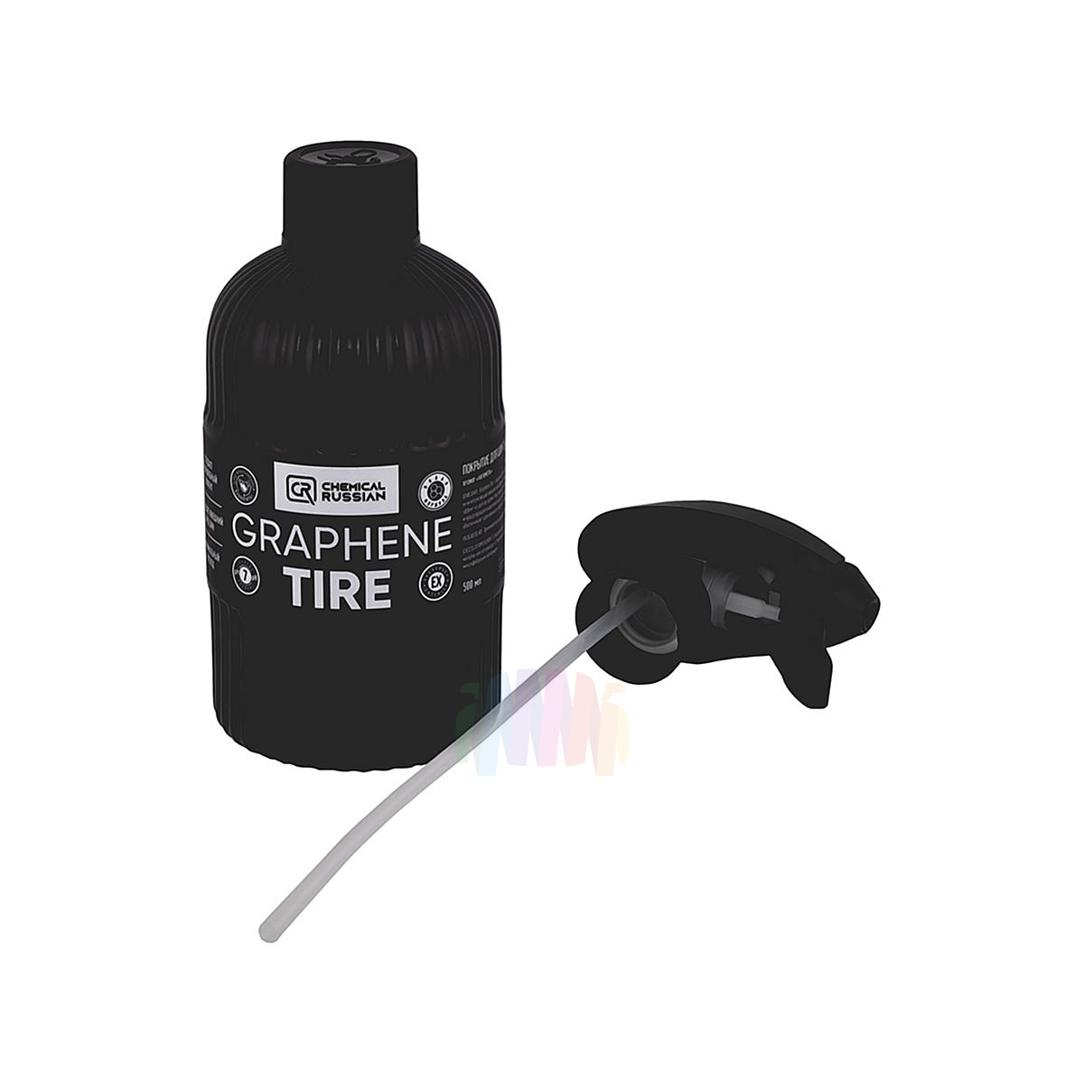 CHEMICAL RUSSIAN Graphene Tire CR512 Покрытие для шин с графеном, с распылителем 500 мл.