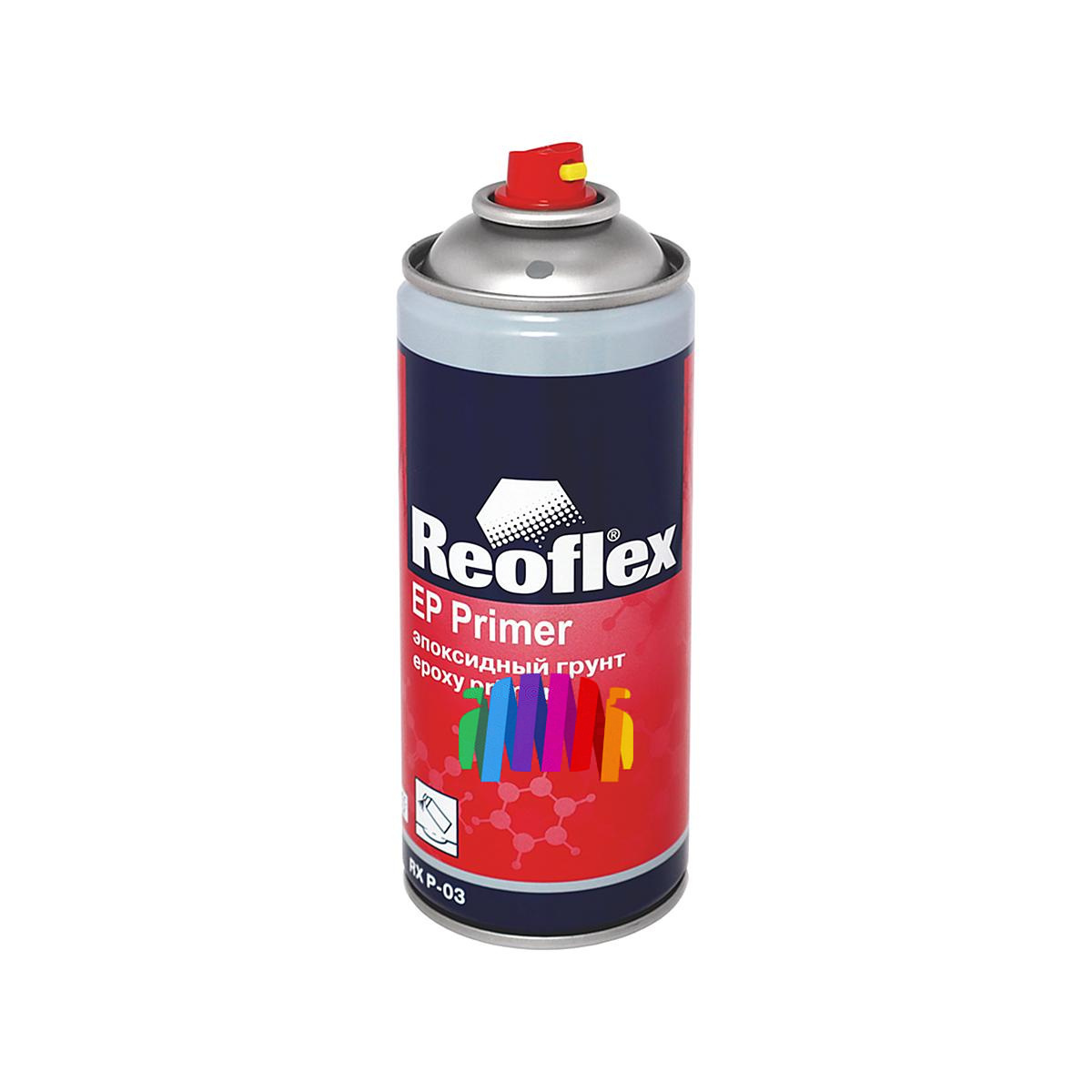 Грунт эпоксидный антикоррозийный Reoflex RX P-03 EP Primer серый аэрозоль 520 мл. 3