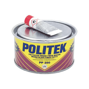 POLITEK PP-250 Micro Glass Fiber Шпатлевка автомобильная со стекловолокном (микростекловолокно) 0,4 кг.