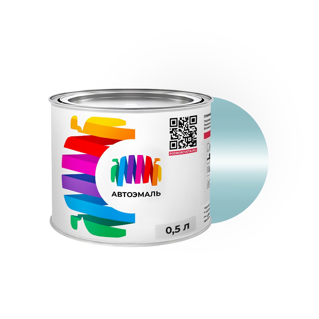 Автоэмаль Mitsubishi (Мицубиси) «Wavy Blue», код цвета AC17078, B78 (сине-белый), базовая краска 0,5 л.