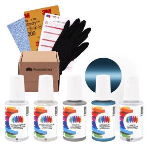 Ремкомплект для Dacia (Дачия) «Blue», код цвета 61011 (синий), базовая автоэмаль, набор для ремонта сколов и царапин