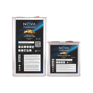 NOVA Flexicoats 2+1 HS PRO X500 Глянцевый прозрачный автомобильный акриловый лак 5 л. с отвердителем 2,5 л.
