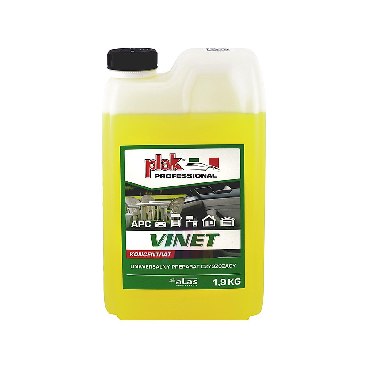 ATAS PLAK Vinet Универсальное концентрированное средство для химчистки салона автомобиля (концентрат) канистра 1,9 кг.