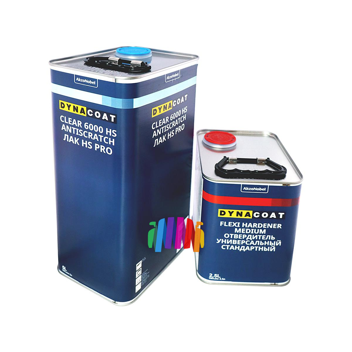 Dynacoat Лак против царапин 6000 Antiscratch PRO HS 5 л. + отвердитель Flexi Medium 2,5 л. 1