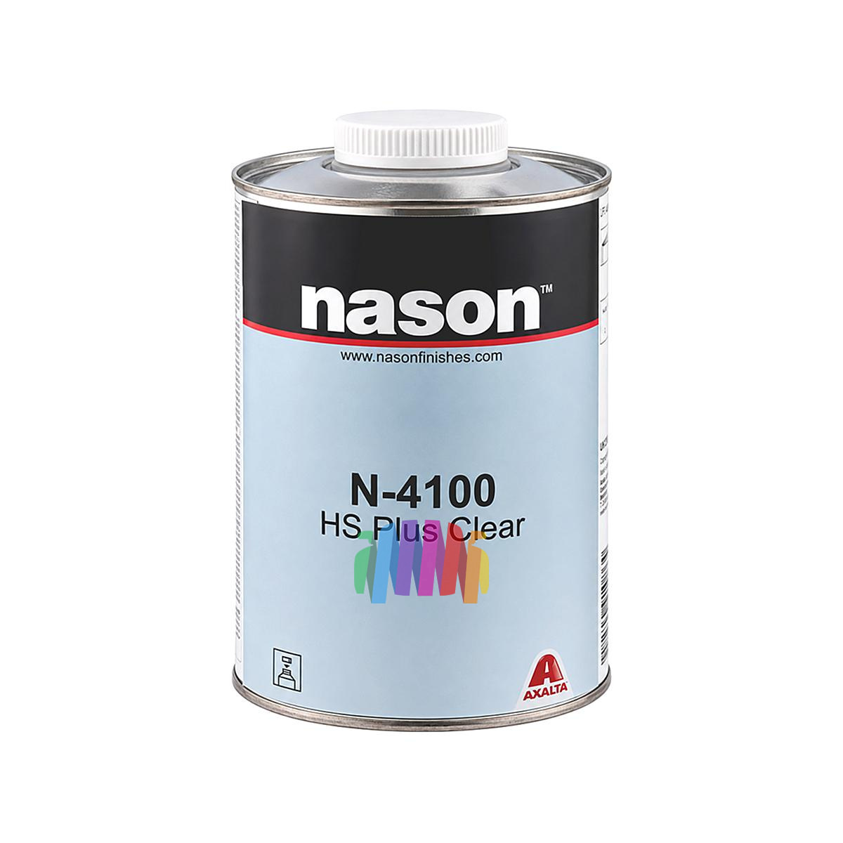 Акриловый автомобильный глянцевый лак Nason N-4100 HS Plus Clear 1 л. с отвердителем 0,5 л. 3