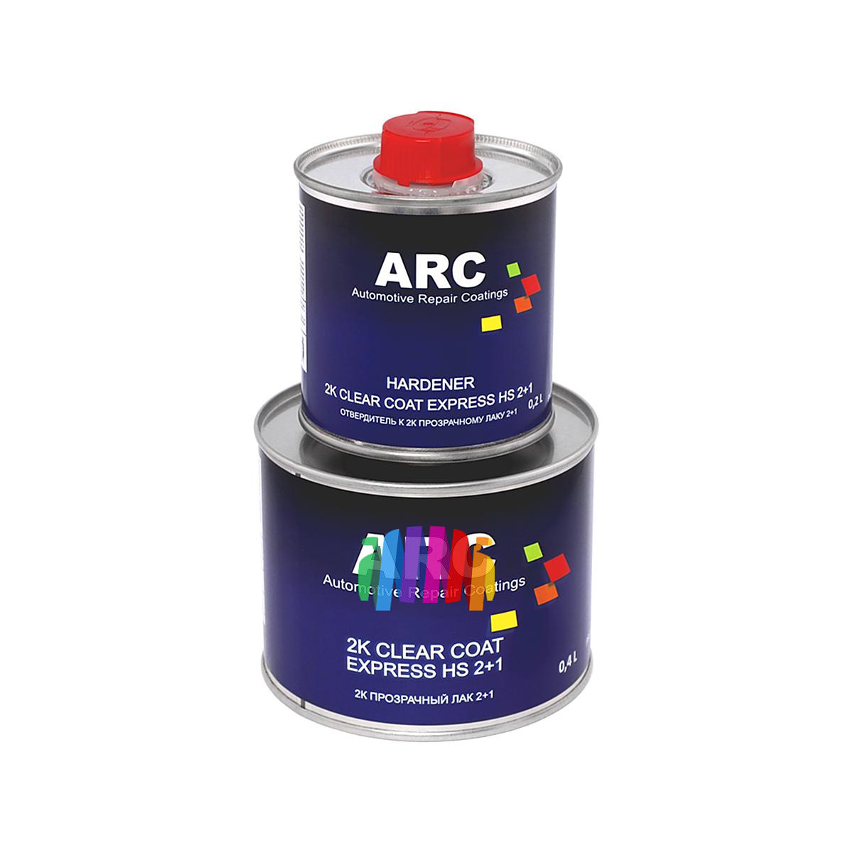 Прозрачный акриловый лак ARC 2K Express HS 2+1 Clear Coat 0,4 л. с отвердителем 0,2 л. 4