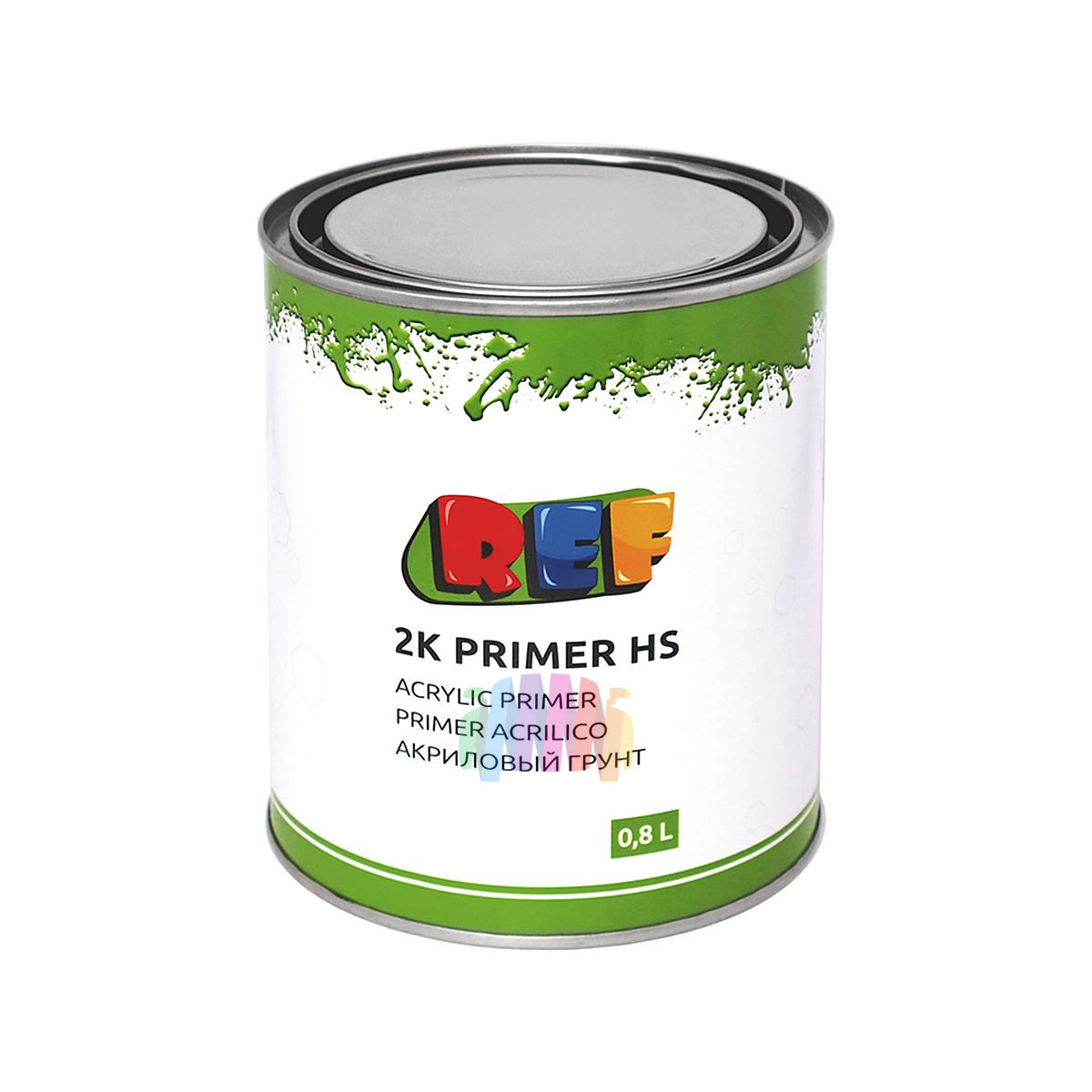 Грунт акриловый автомобильный REF HS 4:1 серый 0,8 л. с отвердителем 0,2 л. 3