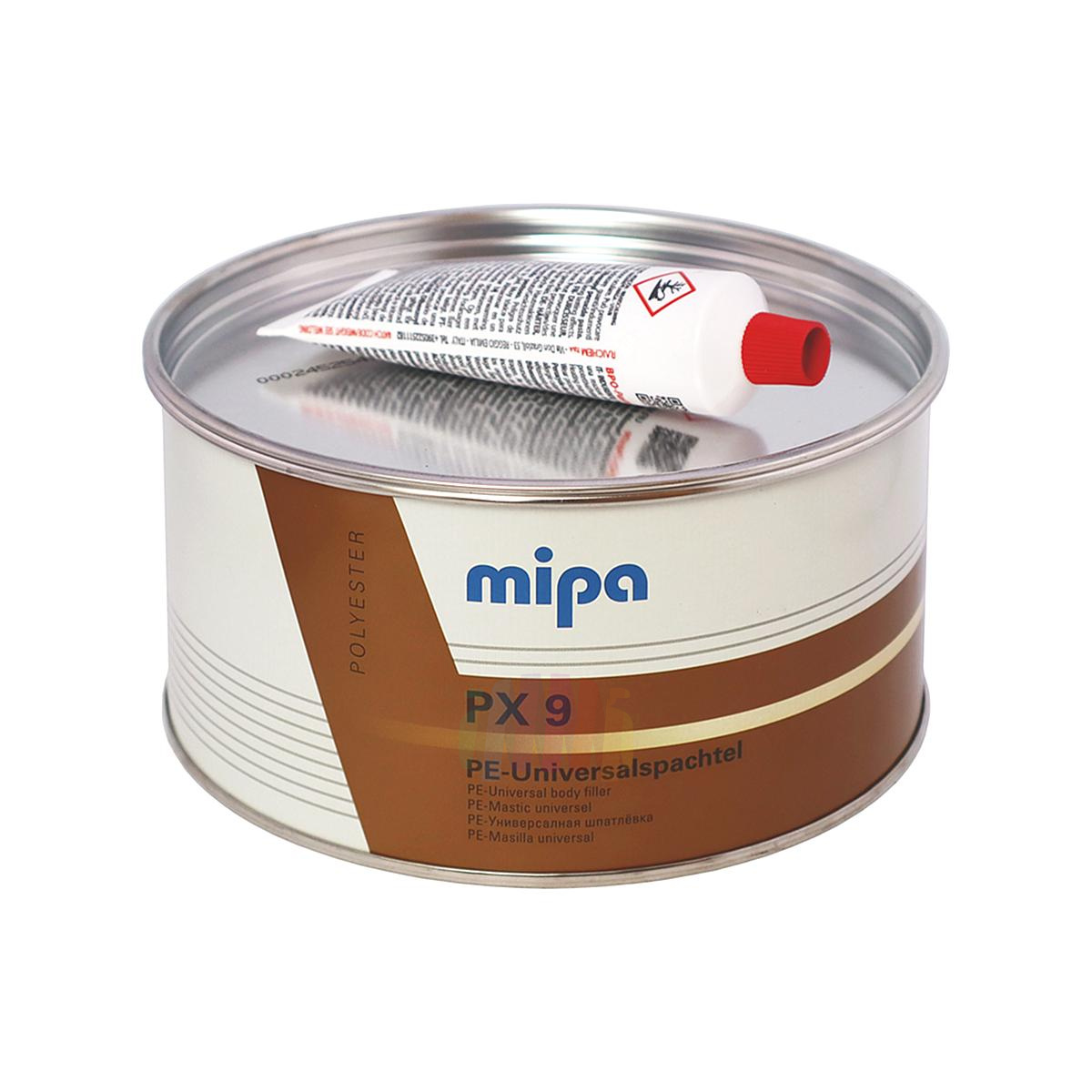 MIPA PX9 PE Soft Universalspachtel Универсальная автомобильная шпатлевка 1 л. с отвердителем