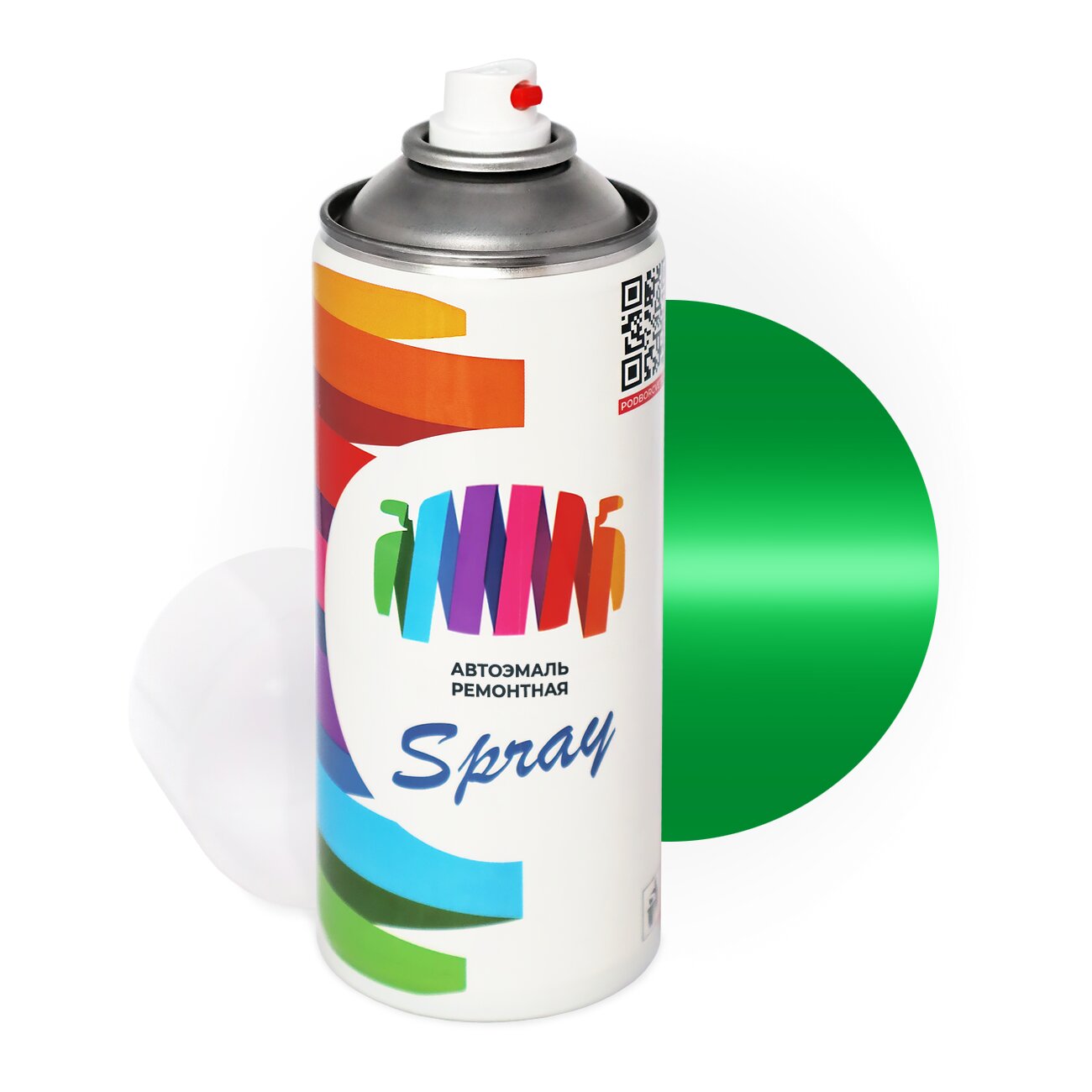 Аэрозольная краска для Scania (Скания) «Green», код цвета 1546181 (зеленый), акриловая автоэмаль, баллончик 520 мл.