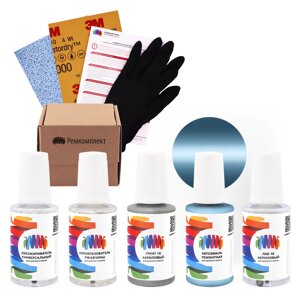 Ремкомплект для Man-Buessing (МАН) «Blau», код цвета FS43MM757, MM757 (синий), базовая автоэмаль, набор для ремонта сколов и царапин