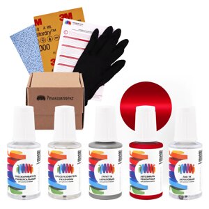 Ремкомплект для Subaru (Субару) «Pure Red», код цвета M7Y (красный), базовая автоэмаль, набор для ремонта сколов и царапин