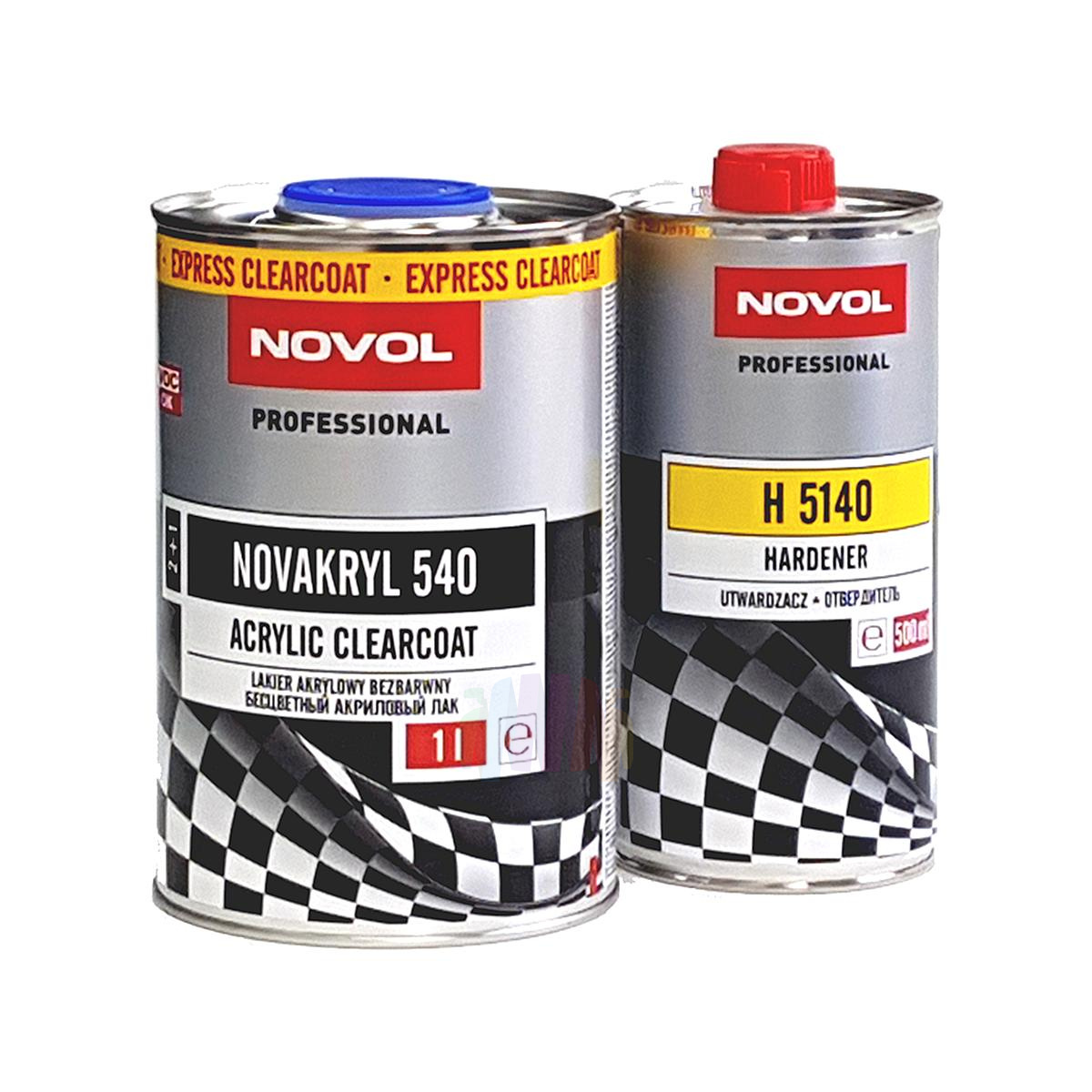 NOVOL Novacryl 2+1 540 SR Лак акриловый автомобильный 1 л. с отвердителем 0,5 л.