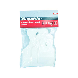MATRIX 858275 Набор резиновых шпателей 40, 60, 80 мм. (белый)