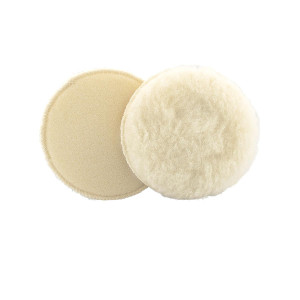 Круг полировальный из овчины на липучке 150 мм.