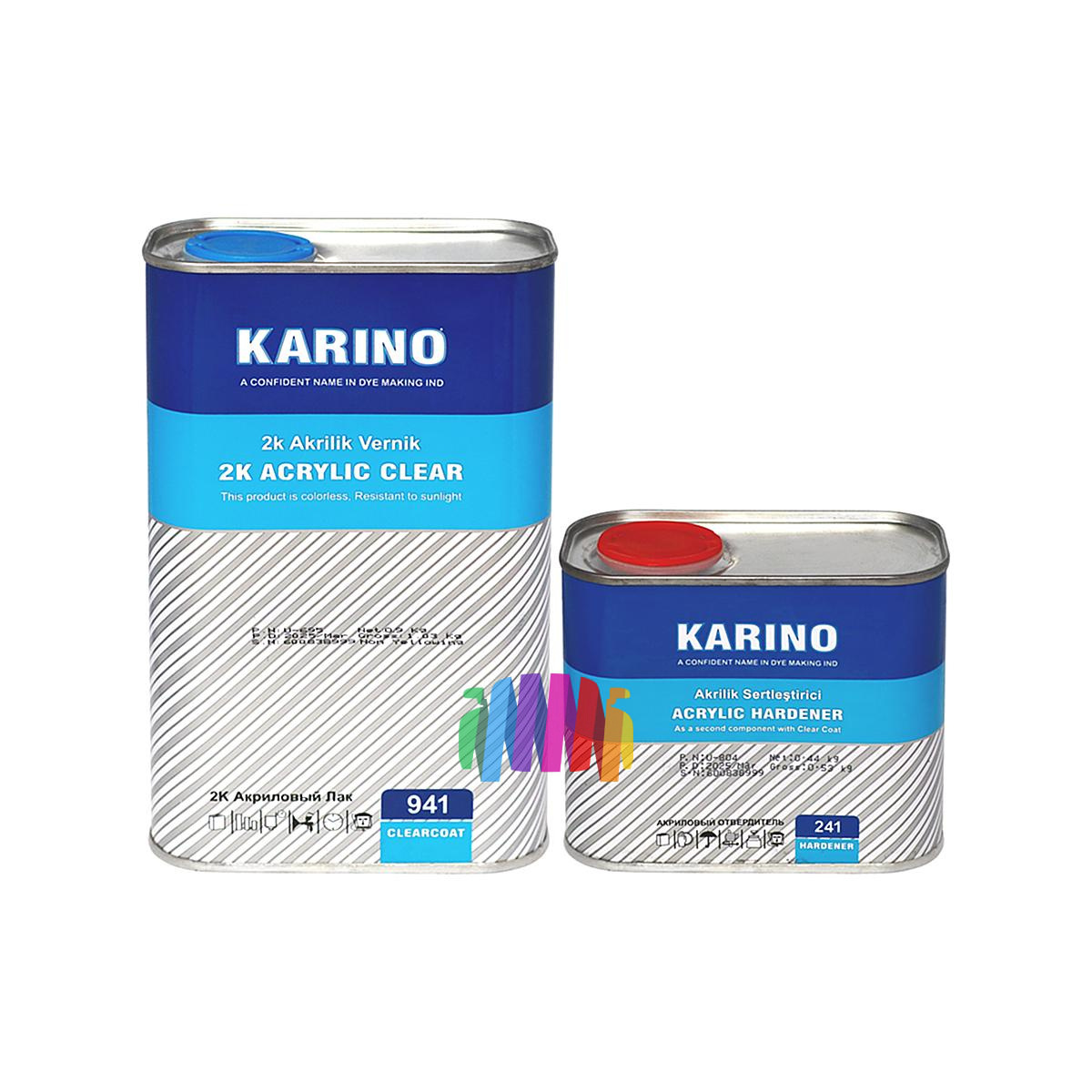 KARINO HAFMAN 941 2K Acrylic Clear Coat Акриловый прозрачный автомобильный лак 1 л. с отвердителем H241 0,5 л.